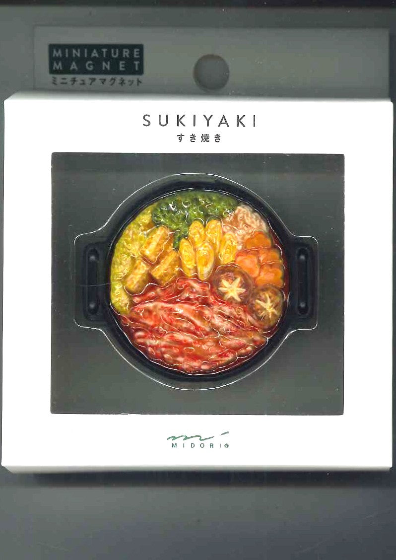 【メール便OK】ミドリ ミニチュアマグネット すき焼き柄 1個入 43415-006