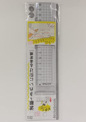 【メール便OK】クツワ クツワ 波線も引ける 直定規 15cm クリアKB044CL【4901478202858】