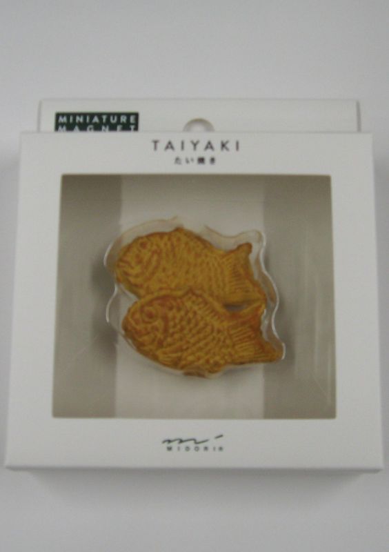 【メール便OK】ミドリ ミニチュアマグネット たい焼き柄 1個入 43418-006