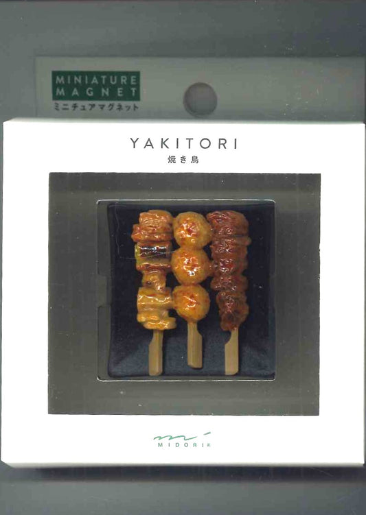 【メール便ＯＫ】ミドリ　ミニチュアマグネット 焼き鳥柄 1個入 　43409-006