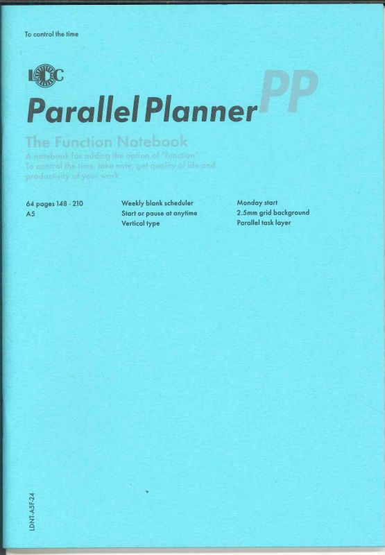 【メール便は8冊まで、9冊以上は宅配便で】LUDDITE　ファンクションノート　Ａ5 パラレルプランナー　LDNT-A5F-24　[10014549]