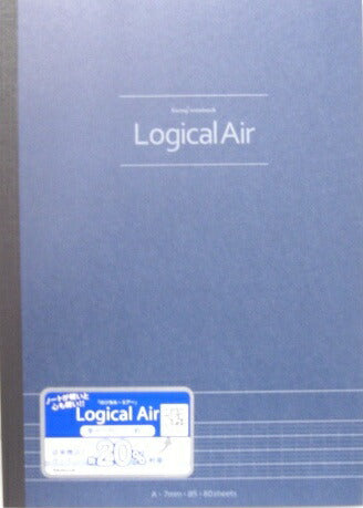 ナカバヤシ　ロジカル エアー ノート　B5　A罫　軽量・厚物ノート　ノ-B552A-DB　ダークブルー　[10003701]