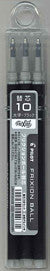 【メール便ＯＫ】パイロット　フリクションボールノック式リフィル　1.0（太字）　ブラック　LFBKRF30M-3B　[10007586]