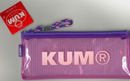 【メール便ＯＫ】KUM　クリア ペンケース　KM178PVパステルパープル　[10013013]