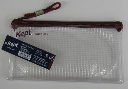 【メール便ＯＫ】レイメイ藤井 ペンケース Kept クリア レッド KPF603R　[10013756]