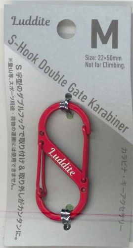 【メール便ＯＫ】LUDDITE　カラビナ・キーアクセサリー　LDKR-M-03　赤　[10015531]