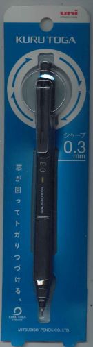 【メール便ＯＫ】三菱鉛筆uni シャープペン クルトガ  0.3mm ブラック M3-KS1P.24　[10015945]