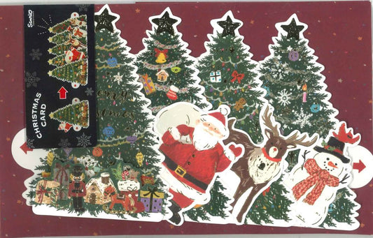 【メール便ＯＫ】サンリオ  クリスマスーカード（開いた状態で立てて飾れます）  S7031　[10016485]