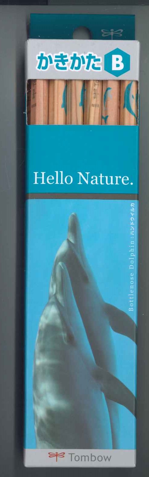 【メール便OK】トンボ　かきかた鉛筆Ｂ　Hello　Nature　木物語　KB-KHN　DL　[4901991018288]